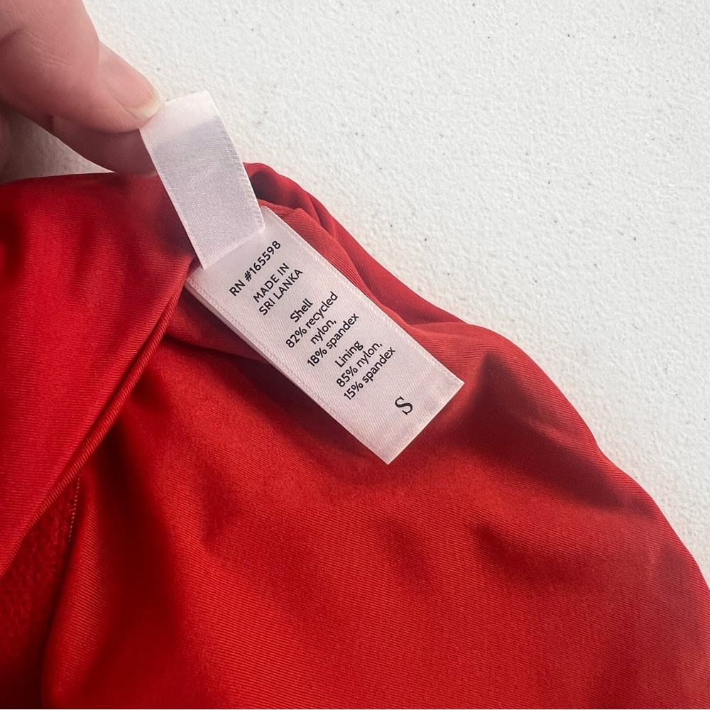 New Andie Swim The Luzon Chili Pepper Red Halter Neck One-Piece Classic Swimsuit - Picture 8 of 11